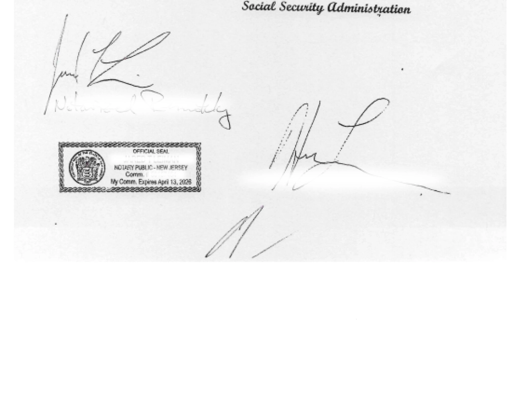 Authentication of the US Benefits Letter signature