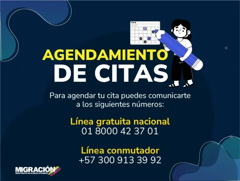 Migración Colombia appointments will now be made by phone due to the contingency