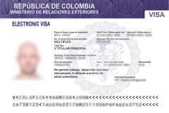 Visas in colombian